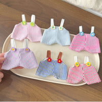 1/6 Scale Doll Suspender Shorts Striped Cute BJD Clothes for Hobbyists