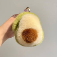 Cute Design Cartoon Fruit Charm Funny Gift Fruit Soft Ie Keychain Super Soft Material for Students, Teenagers, Backpacks, Backpack, Car Keys