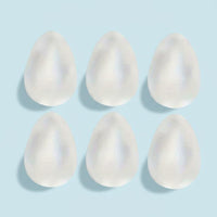 6 Pieces Shatterproof DIY Easter Eggs Lightweight White Foam Eggs Reusable White Blank Craft Egg for Children, Beginners, School Projects, Party Activities