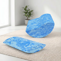 2 Pieces Curved Foam Rocker with Central Groove Compact Balance Coach Cushioned Fitness Equipment Marbled for Yogis, Floor Exercises