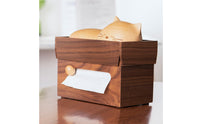 Cat Tissue Box Tabletop Wooden Tissue Box Decorative Home Decor