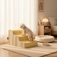 Foam Dog Stairs Portable Handle Dog Bed Stairs Joint Friendly Bed Ladder for Bedside
