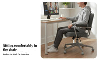 Height Adjustable Upholstered Rolling Chair Comfortable supportrest floral support Task Chair Stylish Design Office Furniture Modern Aesthetic for Home Workers, Students, Young Adults, Study Room, Bedroom