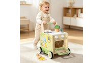 Infant Push Along Toy with Pretend Kitchen Interactive Activity Toy with Pretend Kitchen Sensory for Infants