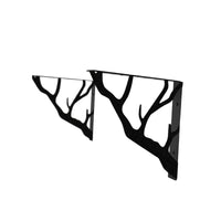 Black Tree Branch Shelf Bracket Metal Decorative Shelf Support Bracket Rustic House Decoration Vintage