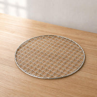 Integrated Stamped Non-Stick BBQ Grill Net Korean Japanese Style Commercial Round Barbecue Grate
