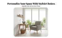 Nordic Design Upholstered Accent Chair Minimalist Design Upholstered Armchair Soft Cushion Single Sofa Comfortable Backrest for Apartment Dwellers, Homeowners, Readers, Living Room, Bedroom, Reading Nook, Balcony