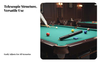 Billiard Cue Extender Extendable Pool Cue Extension Telescopic Billiard Stick Extender Improves Reach Billiards Accessory