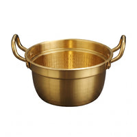 Double Handle Ramen Pot Round Cooking Gear Small