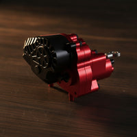 RC Crawler Gearbox Assembly Alloy Metal Gearbox with Steel Gear Set Precision-Built Transmissions for Trail Rigs
