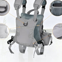 Fishing Chest Pack Breathable Mesh Vest-Design Fishing Pack Attachment Rings Zip Compartment