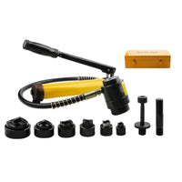 Portable Manual Hydraulic Hole Puncher Long-Lasting Hydraulic Hole Punch Kit Efficient Cutting Tool Handheld for Mechanics, Workshop