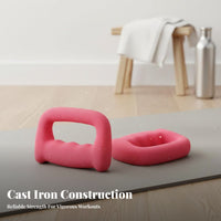 D-Shaped Dumbbell Sturdy Cast Iron Center Boxing Dumbbell D-Shaped Weight Non-Slip Aerobics Hand Weight Versatile for Exercise