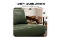 Modern Design Scalloped spine Armchair Ergonomic spinerest Indoor Seating Comfortable Upholstery Lounge Chair long-lasting Wood Frame for Business Owners, Interior Designers, Homeowners, Boutique, Reception Area, Living Room, Bedroom