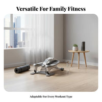 Mini Elliptical Machine Quiet Compact Leg Low Impact Exercise Compact Foot Stepper for People with Restricted Mobility, Office Workers