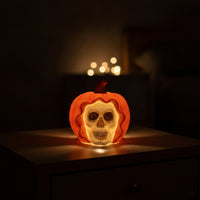 Illuminated Figurine with Light Warm Glow Night Light Ambient Lighted Lamp Glowing for Halloween, Desk, Nightstand