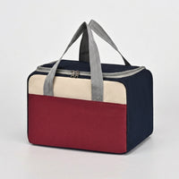 Lunch Box and Insulated Lunch Bags for Women, Oxford Cloth Cool Bag for Food Storage, Handheld Picnic Bag for Camping BBQ, Foldable 8L Capacity