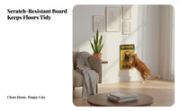 Low-Shedding Wall-Mounted Cat Scratcher Long-Lasting Corrugated Cardboard Scratcher Space Saving Design for Indoors, Living Room