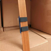 Shielding Cargo Strap Pad Neoprene-Like Strapping Pad Rounded Corners Cam Buckle Straps Blue
