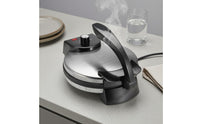 Electric Crepe Griddle Black Handle Round LED Indicators Electric Griddle