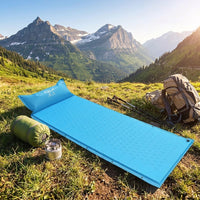 Inflatable Mattress and Air Bed for Camping, Comfortable Air Mattress with Pillow for Guest Bed, Splicable Waterproof Mat