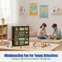 Kids Logic Tabletop Game, Brain Training Puzzle Toy, Immersive Reasoning Book Set for Ages 6-14