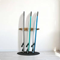 Easy Installation Surfboard Wall Mount Space Saving Surfboard Wall Rack Large Capacity Snowboard Storage Mount Scratch Protection for Surfers, Snowboarders, Garage, Home