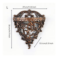 Cherub Wall Bracket Ornate Corbel Shelf Carved for Living Room