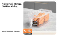 Stackable Produce Crisper Crispness-preservingKeeping Refrigerator Container