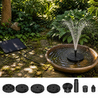 Solar-Powered Fountain Pump Kit with Separate Solar Panel for Outdoor Garden and Indoor Use