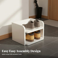 Space-Saving Vertical Shoe Rack Easy Assembly Multi-Tier Shoe Shelf Stable Structure Household Storage Large Capacity for Apartment Dwellers, Families, Students, Small Areas, Entryway, Hallway, Bedroom