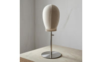 Cloth-Covered Mannequin Head Stand Detachable Pinning-Friendly Mannequin Head Cloth-Like Display Model