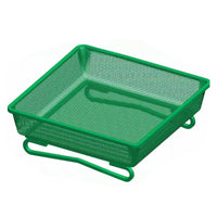 Unobstructed Design Ground Bird Feeder Tray Powder Coated Metal Mesh Bird Feeder Easy to Clean Rust-Resistant for Garden Owners, Yard, Patio