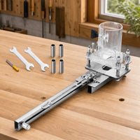 Adjustable Wood-Routing Slotting Jig Precision Slotting Jig with Guide Easy to Use Tool Heavy-Duty for Woodworkers