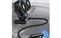Adjustable Air Movement twinHead Car Fan Control Knob 360 Degree Rotatable Car Fan