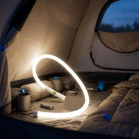 USB-C Rechargeable Flexible LED Work Light 3 Brightness Modes Mechanic Inspection Light High-Lumen Bendable Inspection Lamp Hands-Hands-Free for Roadside Repairs, Camping