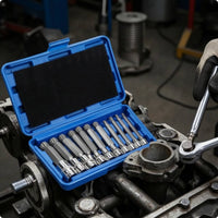 10 Pieces Bit Socket Kit Reinforced Bit Socket Set with Case Anti-Slip Tools for Automotive Repair, Machinery Maintenance