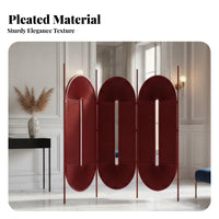 Arched Multi-Panel Partition French design Room separater Foldable Design Privacy Screen for Apartment Dwellers, Students, Entrance Bedroom, Office