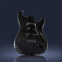 Solid Electric Guitar Body Black Strat Body Gloss for Luthier