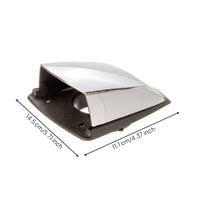 Marine Intake and Exhaust Cowl Ventilator Hooded Vent with Stainless Steel Cover Rectangular Air Outlet Cover for RV Builders, Boats