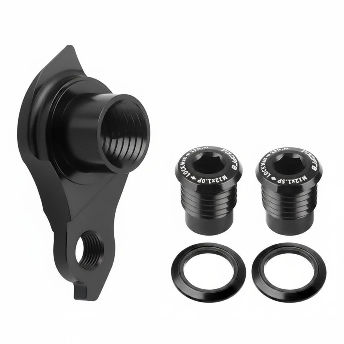 High-Strength Aluminum Alloy UDH Direct Mount Hanger CNC Machined Bike Rear Derailleur Hanger Anodized Finish for Cyclists, Mountain Biking, Road Cycling