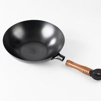 Iron Wok 4.0L Stir-Fry Pan For Home Cooking Deep Type