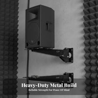 Universal Fit Wall Mount Speaker Bracket Professional Grade PA Speaker Wall Mount High Load Capacity Heavy Duty Audio Bracket Solid Steel Construction for DJs, Home Theater Enthusiasts, Professionals, KTV, Stage, Studio, Bar