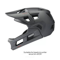 Full Face Mountain Bike Helmet Breathable Helmet with Removable Chin Bar Lightweight Cool for Adults, Trail Riding