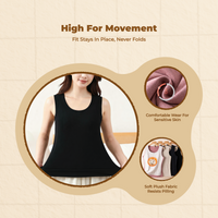 Women's Thermal Vest, Fleece Lined, Thick, Winter Layer