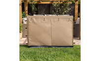 Skirted Double Layer Side Panel Hanging Loops Tent Side Curtain Fastening Straps Canopy Sidewall Reinforced Bottom Border