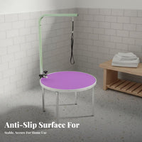 Non-Slip Surface Folding Pet Grooming Table Easy to Clean Foldable Grooming Table Heavy Duty All-in-Single Kit for Home Groomers