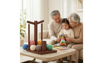 Yarn Swift Wooden Yarn Holder with Spindle Supports Knitting Tool Tabletop Sturdy for Knitters, Crochet, Craft Room