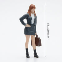 Miniature Figure Freestanding Diorama Figure Painted People Figurines for Street Scene