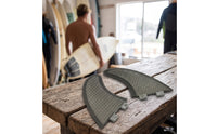 2 Pieces Honeycomb Surfboards Fin Surfboards Fin with Double Tabs High-Performance for Surfing